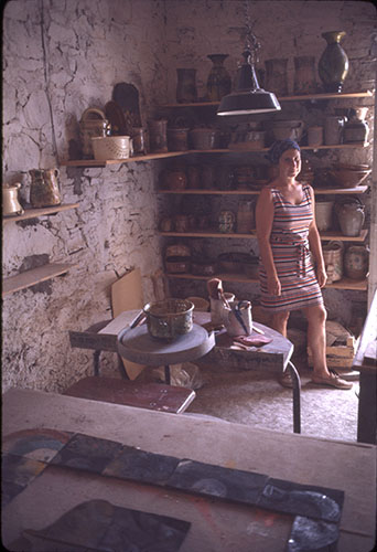 Betty in her studio